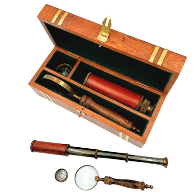 Exclusieve retro cadeauset met gravure