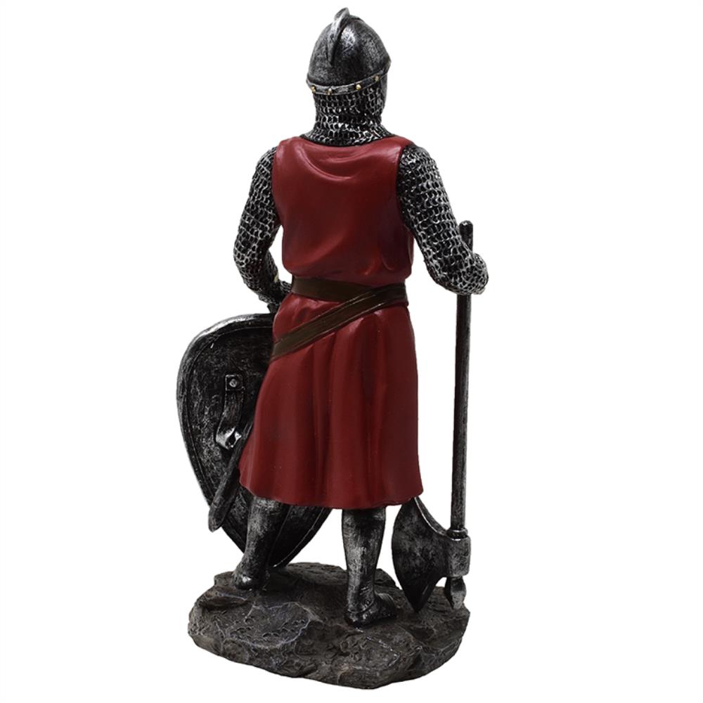 Beeldje van een kruisridder 18,5 cm van polyresin met mogelijkheid tot personalisatie met gravure