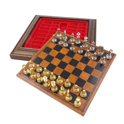 Exclusief metalen magnetisch schaakspel Italfama 18x18 cm – N300