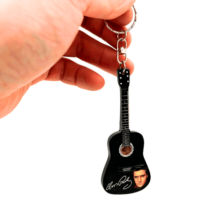 Elvis Presley Tribute-gitaarsleutelhanger met gravure