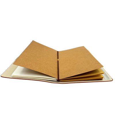 Leren reizigersnotitieboek met gepersonaliseerde gravure