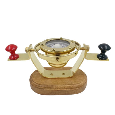 Retro kantelbaar scheepskompas NC1615 van messing met personaliseerbare gravure