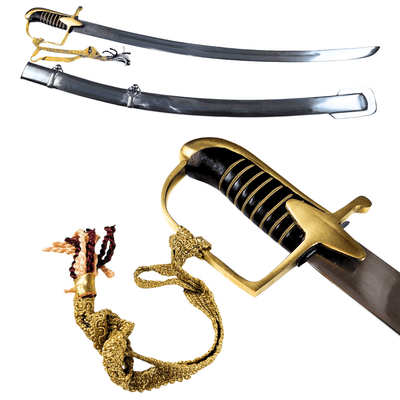 Poolse cavaleriesabel model 1921 „Radziwiłłówka” - replica met mogelijkheid tot personalisatie met gravure, elegant cadeau voor geschiedenisliefhebbers, gemaakt van hoogwaardig staal, lengte 95 cm