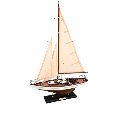 Model van zeiljacht 66 cm met mogelijkheid tot personalisatie met gravure