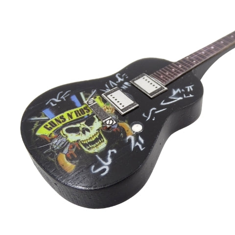 Mini-gitaarsleutelhanger in Guns N' Roses-stijl met mogelijkheid tot personalisatie met gravure
