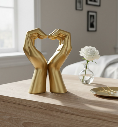Gouden decoratief beeldje Glamour