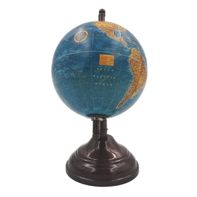 Decoratieve globe Blue Ocean met gepersonaliseerde gravure
