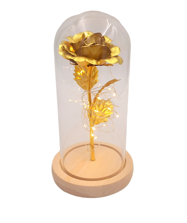 LED-nachtlampje Roos met mogelijkheid tot personalisatie door gravure, romantisch cadeau, hoogte 21,5 cm, zacht licht, ideale decoratie voor de slaapkamer