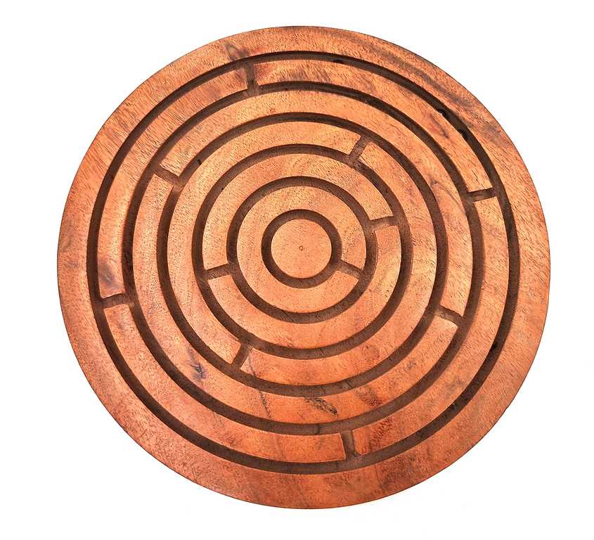Kogeltjes in labyrint G1301A van hout