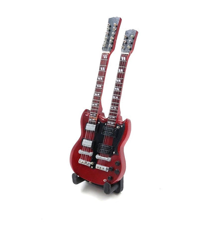 Mini-gitaar 15cm BMG-020 in Jimmy Page-stijl met personaliseerbare gravure