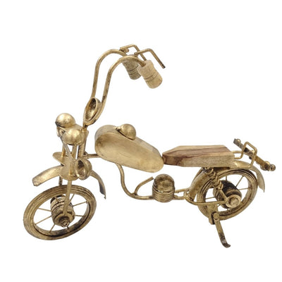 Klassieke motorfiets, metalen model NC1733 met gravure