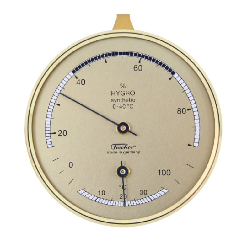 Fischer 123TMS hygrometer en thermometer voor thuis met mogelijkheid tot personalisatie door gravure