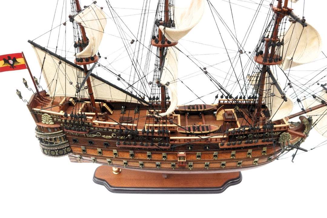 Model van het zeilschip San Felipe 80cm, mogelijkheid tot personalisatie door gravure