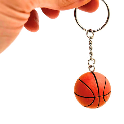 Sleutelhanger basketbal met gepersonaliseerde gravure