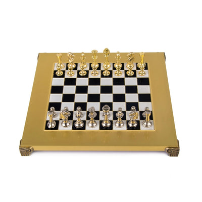 Exclusief messing schaakspel Staunton S32BLA 28x28cm met mogelijkheid tot personalisatie met gravure