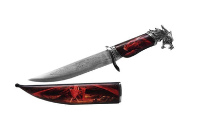 Decoratieve stalen dolk met drakenhandvat