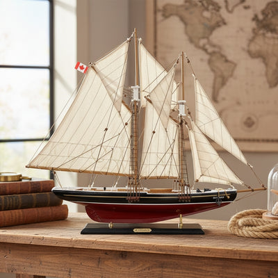 Model van het zeilschip Bluenose 80cm met mogelijkheid tot personalisatie door gravure