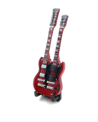 Mini-gitaar 15cm BMG-020 in Jimmy Page-stijl met personaliseerbare gravure