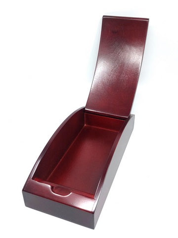 Gepersonaliseerd houten doosje 21 x 9 x 5,5 cm in kersenkleur
