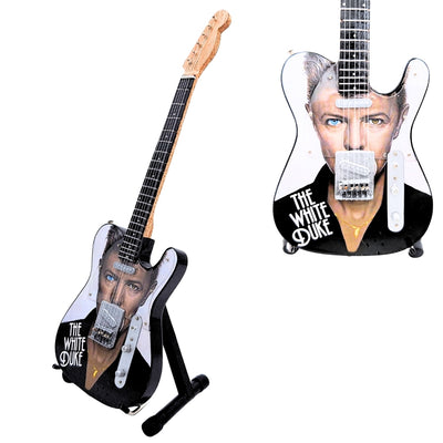 Mini-verzamelaarsgitaar David Bowie MGT-8976 met gravure