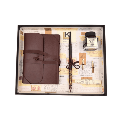 Exclusieve kalligrafieset met notitieboek