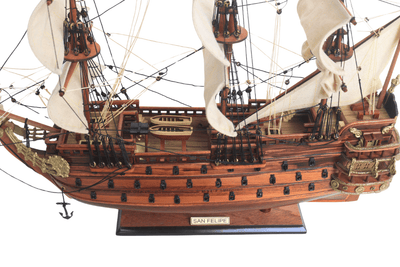Exclusief model van het zeilschip San Felipe – SF4, mogelijkheid tot personalisatie door gravure