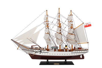 Model van zeilschip Dar Pomorza 80cm, personaliseerbaar met gravure