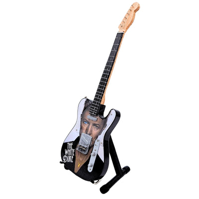 Mini-verzamelaarsgitaar David Bowie MGT-8976 met gravure