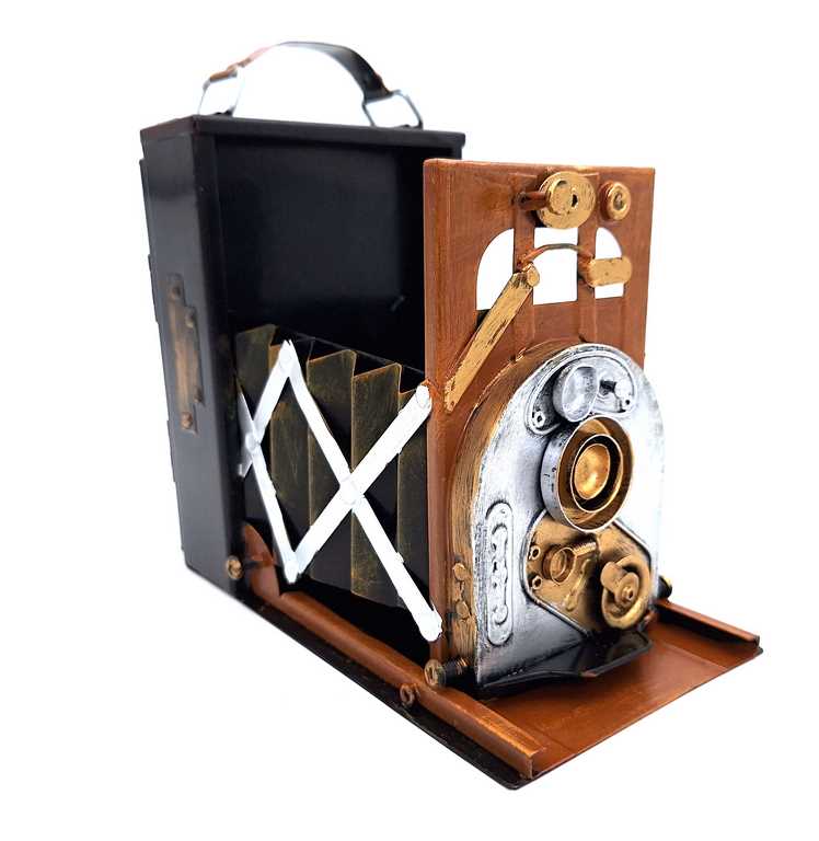 Retro fotocamera A144 met mogelijkheid tot personalisatie door gravure