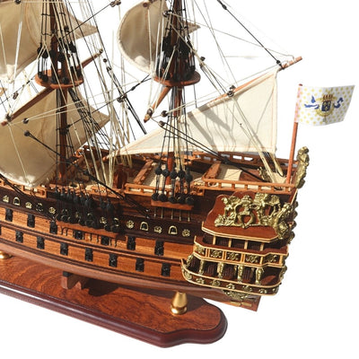 Luxueus model van het zeilschip Soleil Royal 65cm - SOL6, mogelijkheid tot personalisatie door gravure