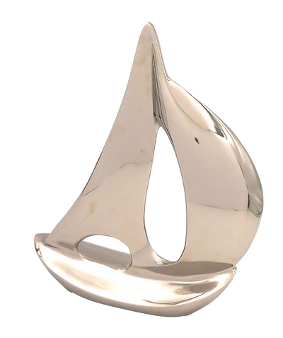Elegant metalen modeljacht 36 cm met mogelijkheid tot personalisatie door gravure
