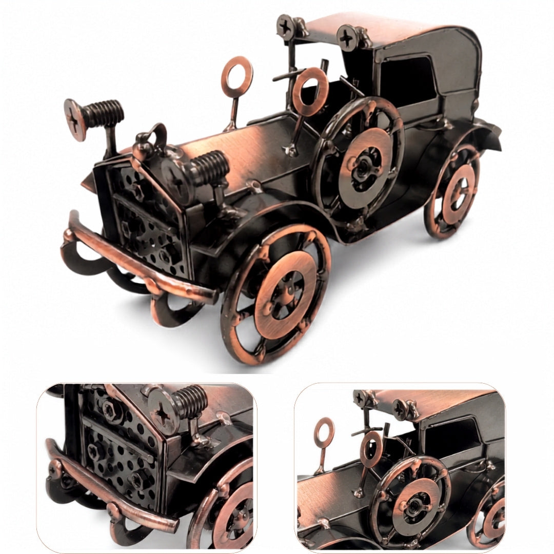 Metalen model retro automobiel Q87 met graveermogelijkheid