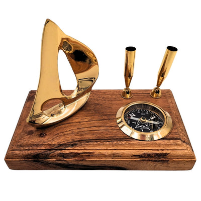 Elegante bureauset met gravure