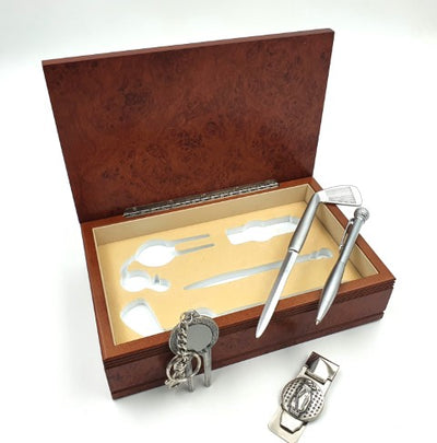 Personaliseerbare geschenkset voor golfliefhebbers