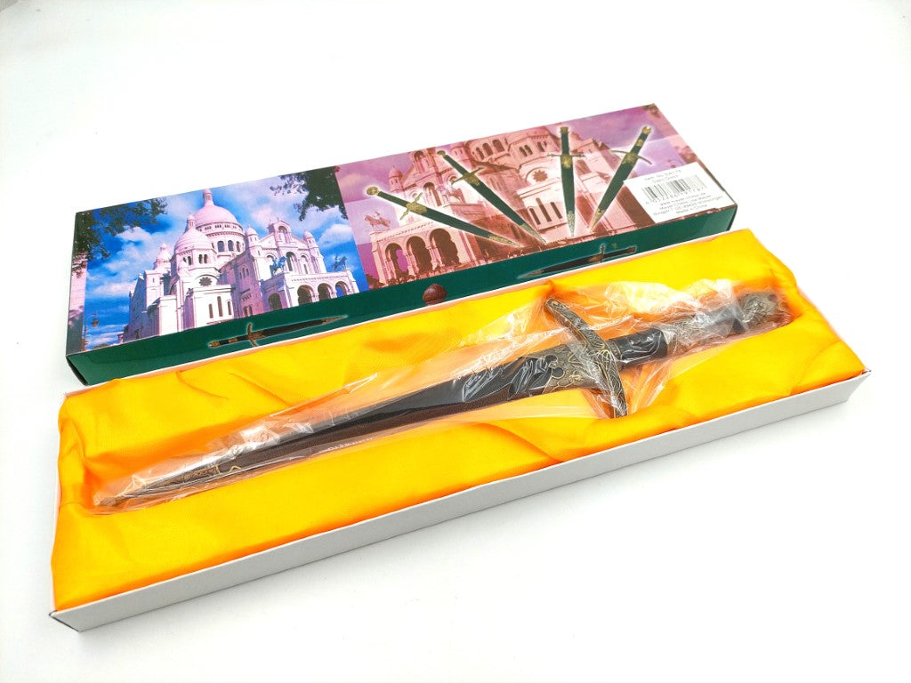 Decoratieve ridderdolk van roestvrij staal met gepersonaliseerde gravure