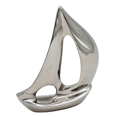 Elegant zilverkleurig aluminium jacht 12,5 cm met graveermogelijkheid