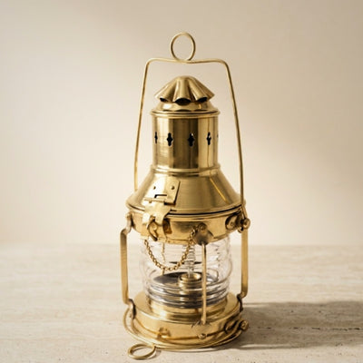Messing retro olielamp SL10 met mogelijkheid tot personalisatie met gravure