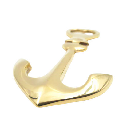 Messing opener in de vorm van een anker met mogelijkheid tot personalisatie met gravure