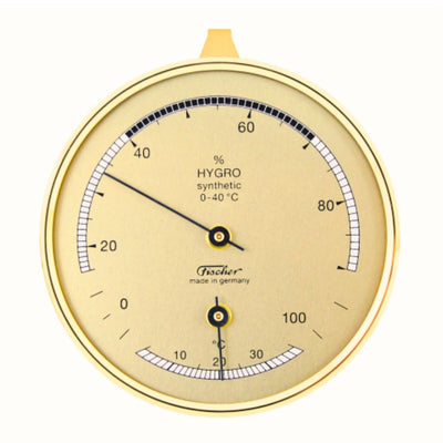 Fischer 123TMS hygrometer en thermometer voor thuis met mogelijkheid tot personalisatie door gravure