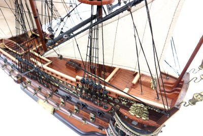 Model van het zeilschip San Felipe 80cm, mogelijkheid tot personalisatie door gravure