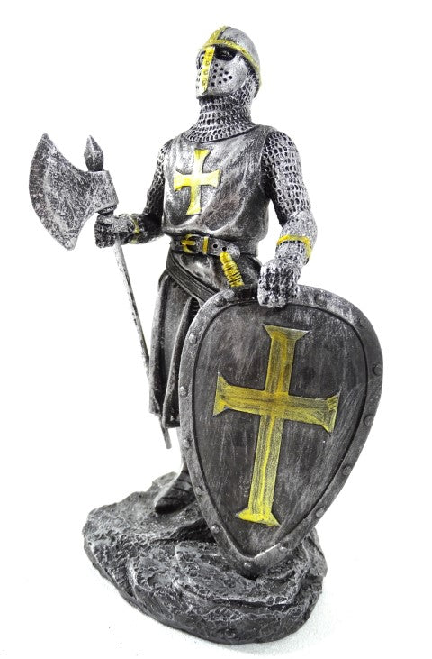Ridderfiguur - kruisvaarder 18cm met mogelijkheid tot personalisatie met gravure