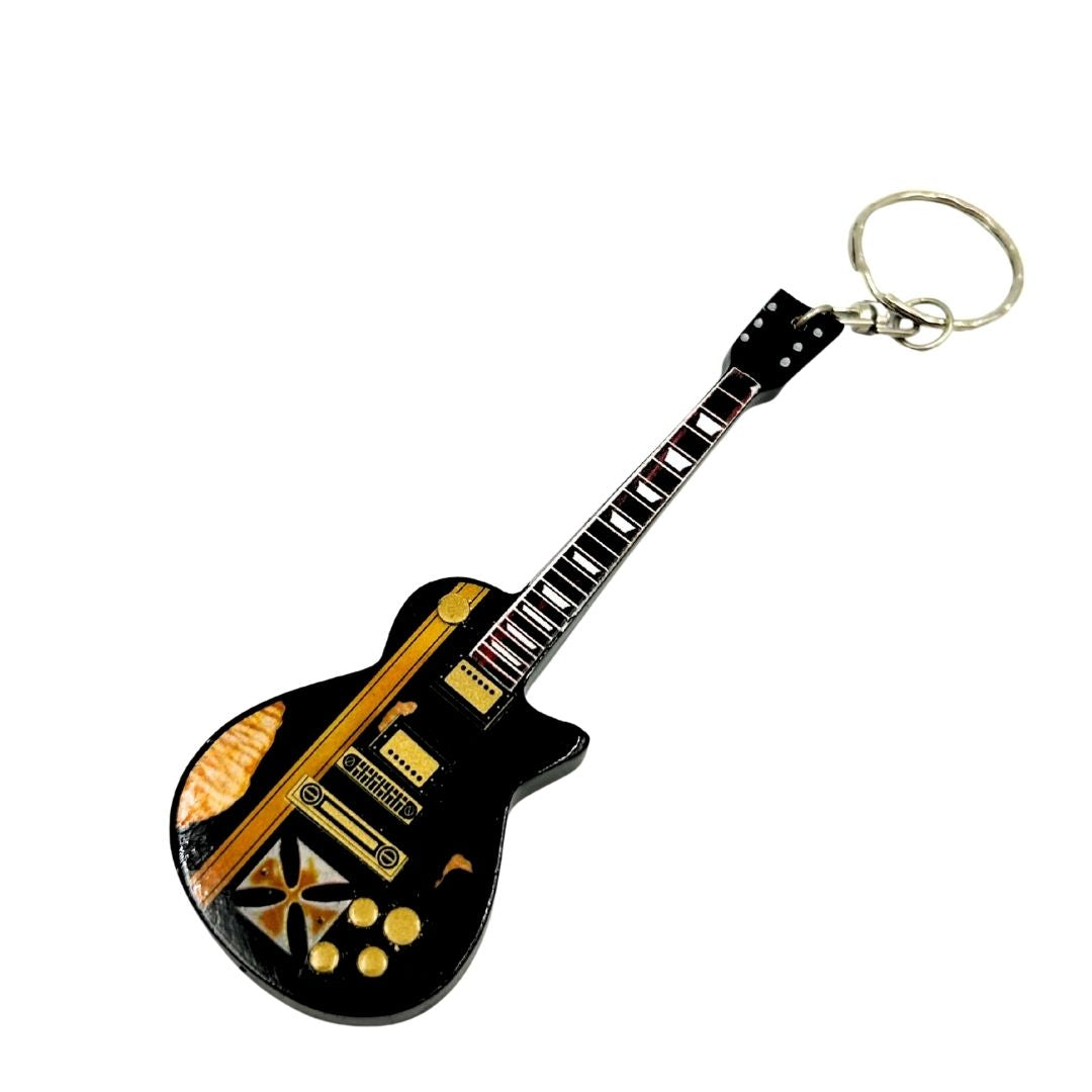 Sleutelhanger gitaar Metallica James Hetfield Iron Cross met mogelijkheid tot personalisatie met gravure