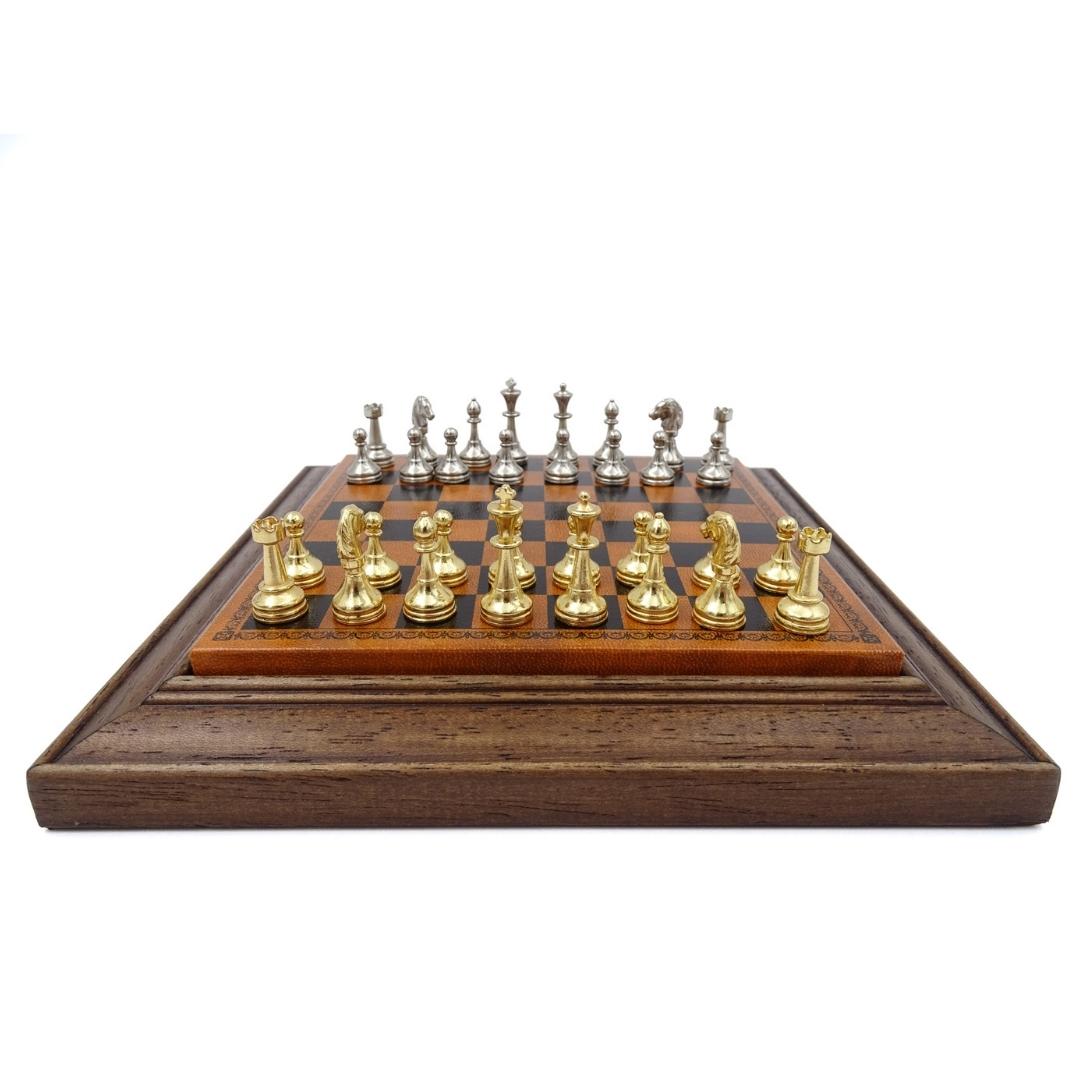 Exclusief metalen magnetisch schaakspel Italfama 18x18 cm – N300
