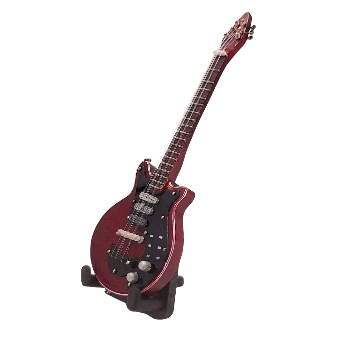 Mini-gitaar 15cm in Brian May-stijl met personaliseerbare gravure