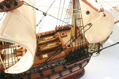 Luxueus model van het zeilschip Soleil Royal 65cm - SOL6, mogelijkheid tot personalisatie door gravure