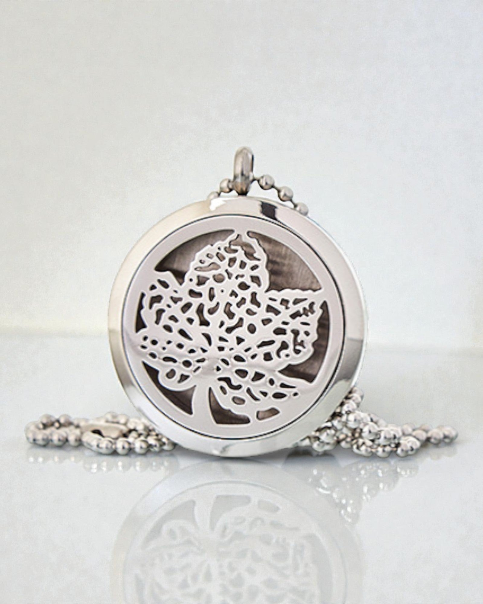 Green Harmony – Aromatherapiehalsketting Blad 30 mm