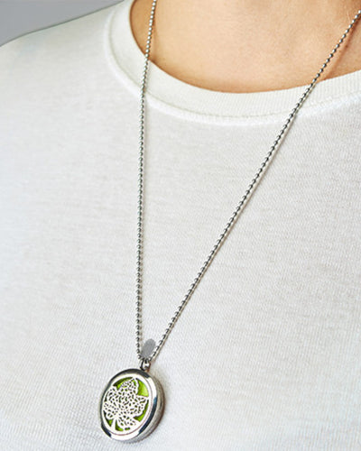 Aromalife chakra OM-halsketting – geurmedaillon 30 mm