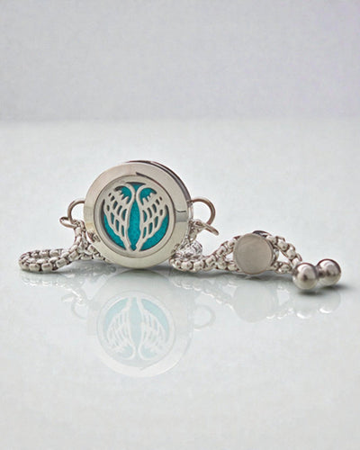 Aurora Wings – Aromatherapiearmband met engelenvleugels 20 mm