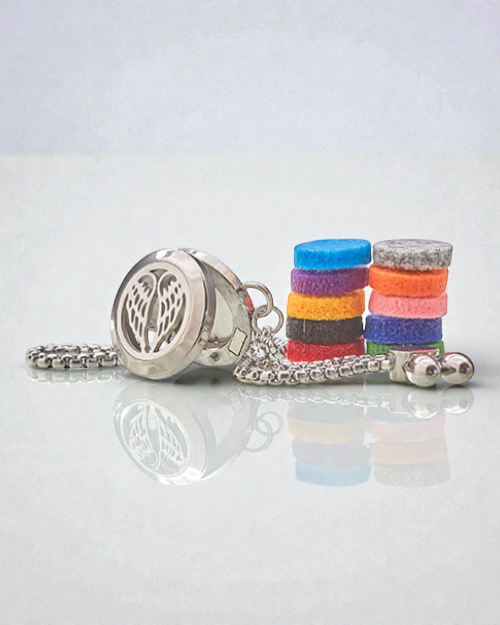 Aurora Wings – Aromatherapiearmband met engelenvleugels 20 mm