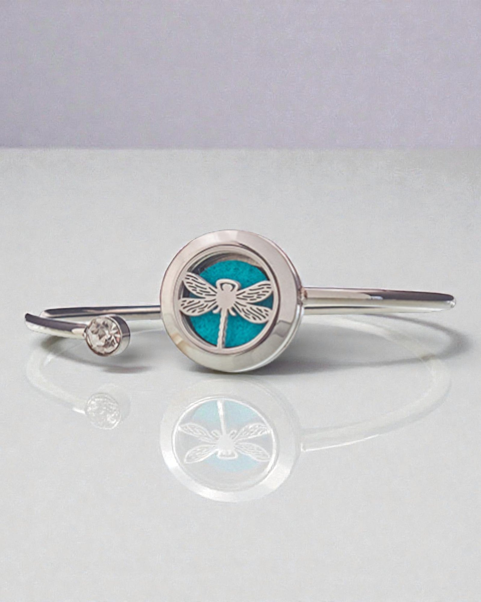 Aromalife Drakengeest-armband – geurmedaillon met libel 20 mm
